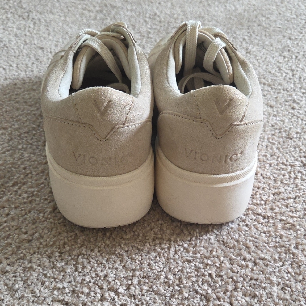 Vionic Kearney Platform  Metalic Gold Sneakers Size 7 - Picture 5 of 7